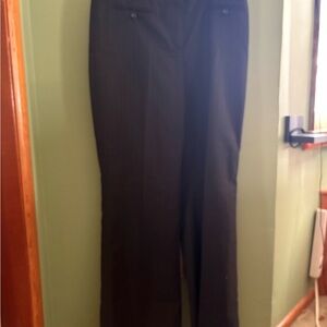 Ann Taylor Black Pinstripe Trousers
